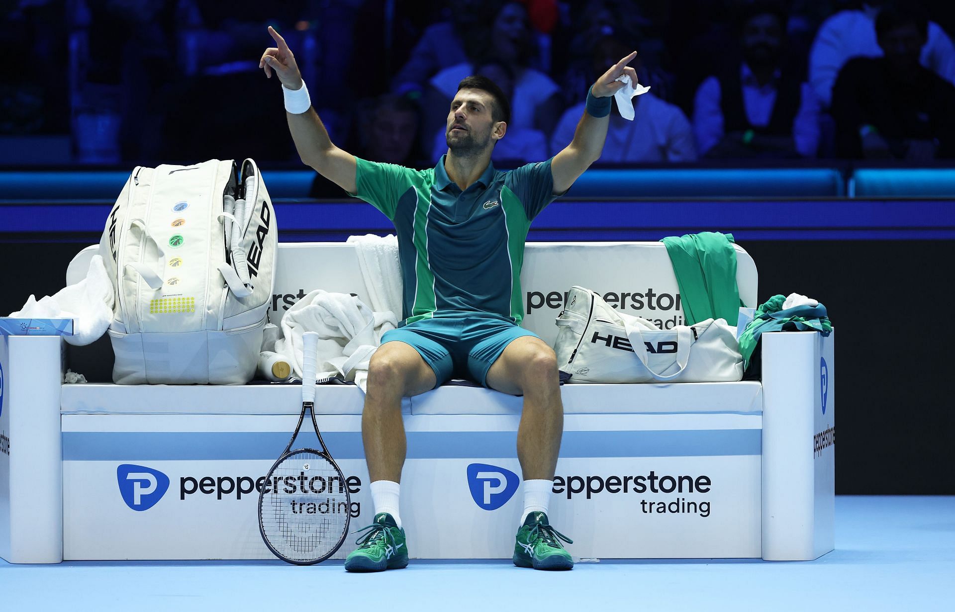 Novak Djokovic at the 2023 Nitto ATP Finals